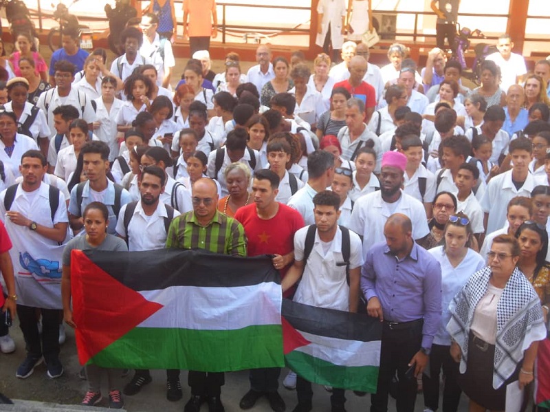 Acto de solidaridad con Palestina